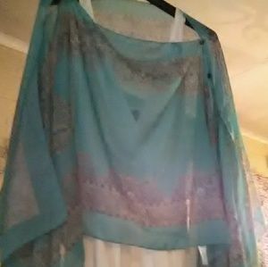 Dress with or without scarf jacket